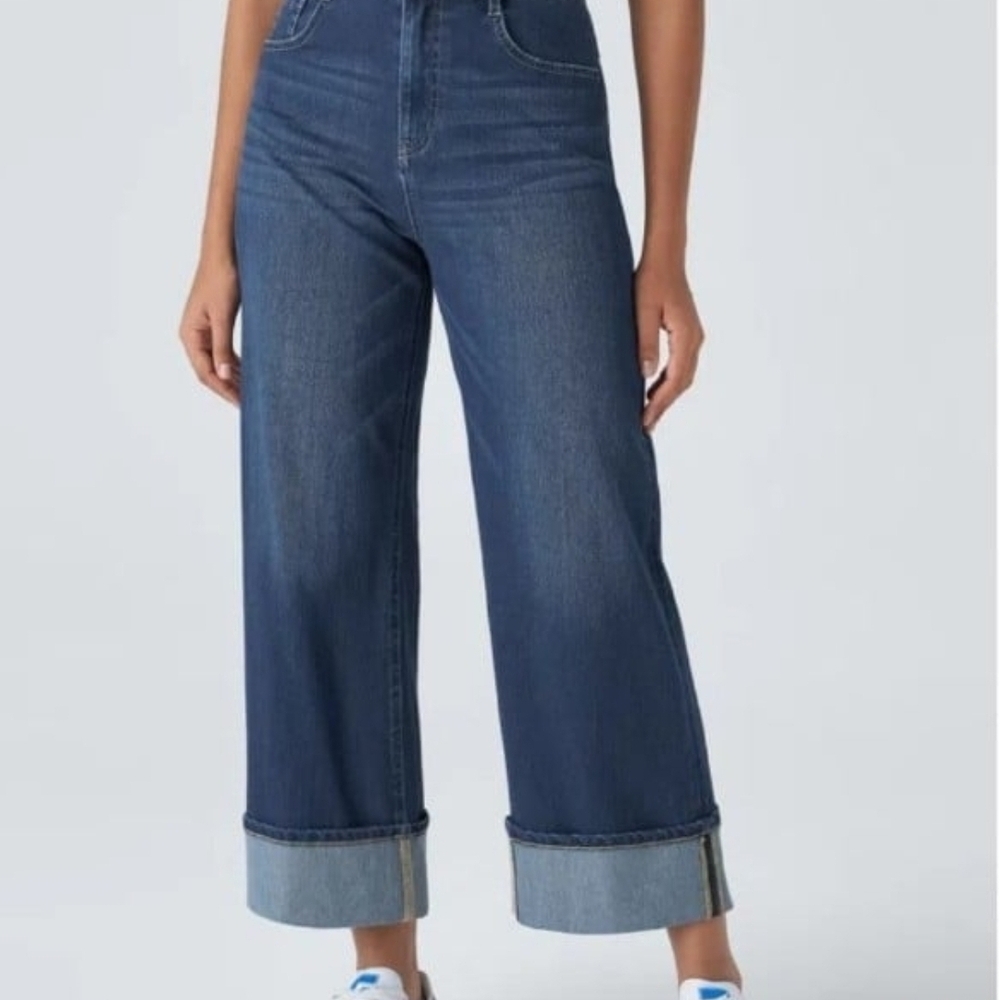 SOLD ON MERCARI Women's Blue Wide-Leg Jeans